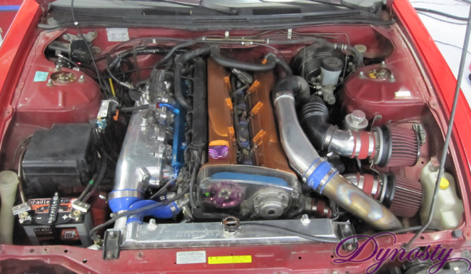 HKS Twin Turbo RB26DETT Powered 240SX - Dynosty