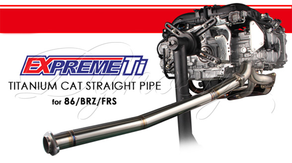 Tomei titanium cat straight pipe for frs brz