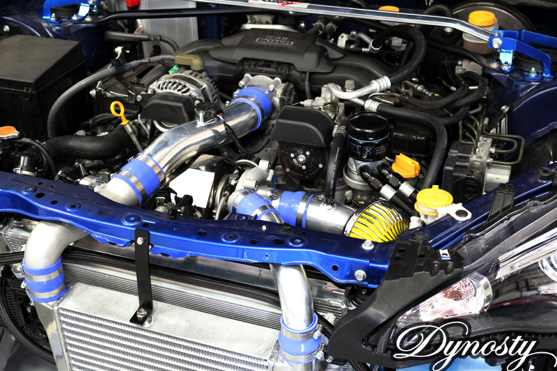 BRZ_Greddy_Turbo_enginebay_at_Dynosty